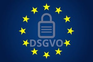 Sterne der EU mit DSGVO-Schriftzug, symbolisch für die Integration in die Datenschutzstrategie
